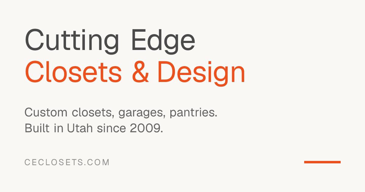 Custom closet by Cutting Edge Closets & Design